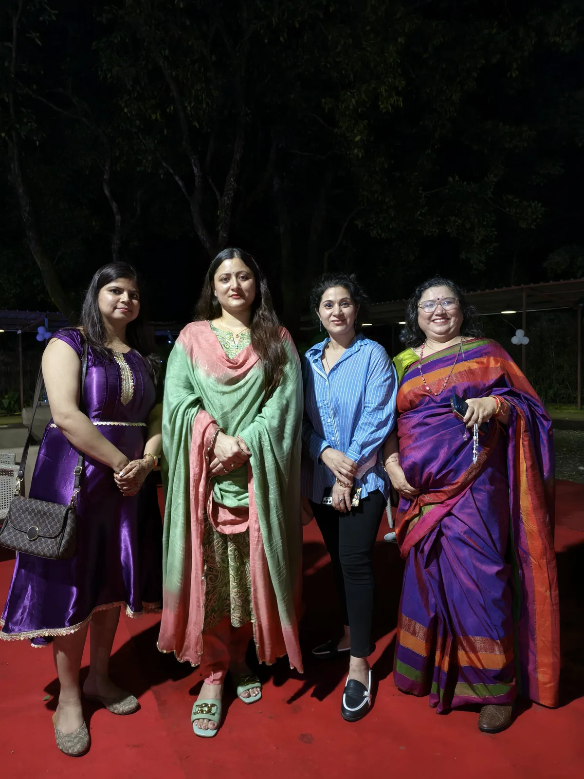 Charu Wadhwa with fellow wellness practitioners at an event